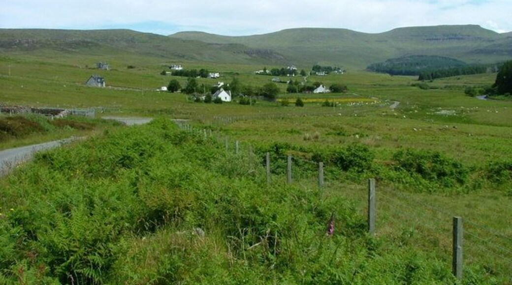 Grazing land Looking down Glen Hinnisdal