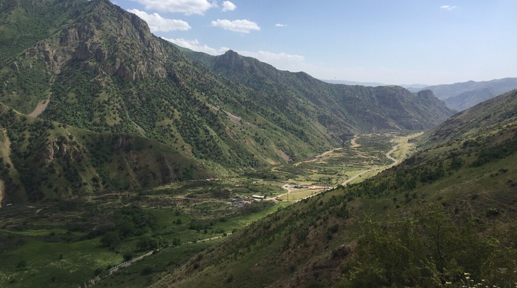 We were on our way to a fortress, or coming back from one, I don't recall. But I do know that we had been walking for hours down an old military road.
Further down a small restaurant in the middle of nowhere was blasting shitty pop music from even shittier speakers. The tranquility was broken. Our guide pointed to the empty restaurant with its flags fluttering in the breeze and simply said: "Marketing".
https://www.visa-vis.com/armenia-1/
#armenia #mountains #yeghegis #hiking #valley #marketing