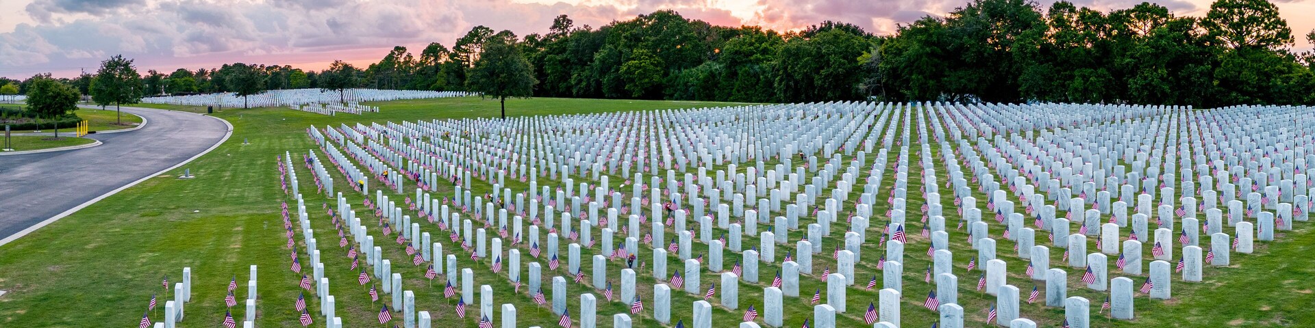 National Cemetery, Mims, Florida, USA. Memorial Weekend 2023