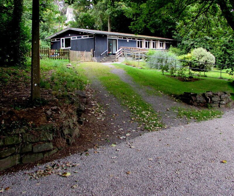 St Peter's Church Hall, Dinas Powys. Set back 15 metres from the south side of St Peter's Church. Link