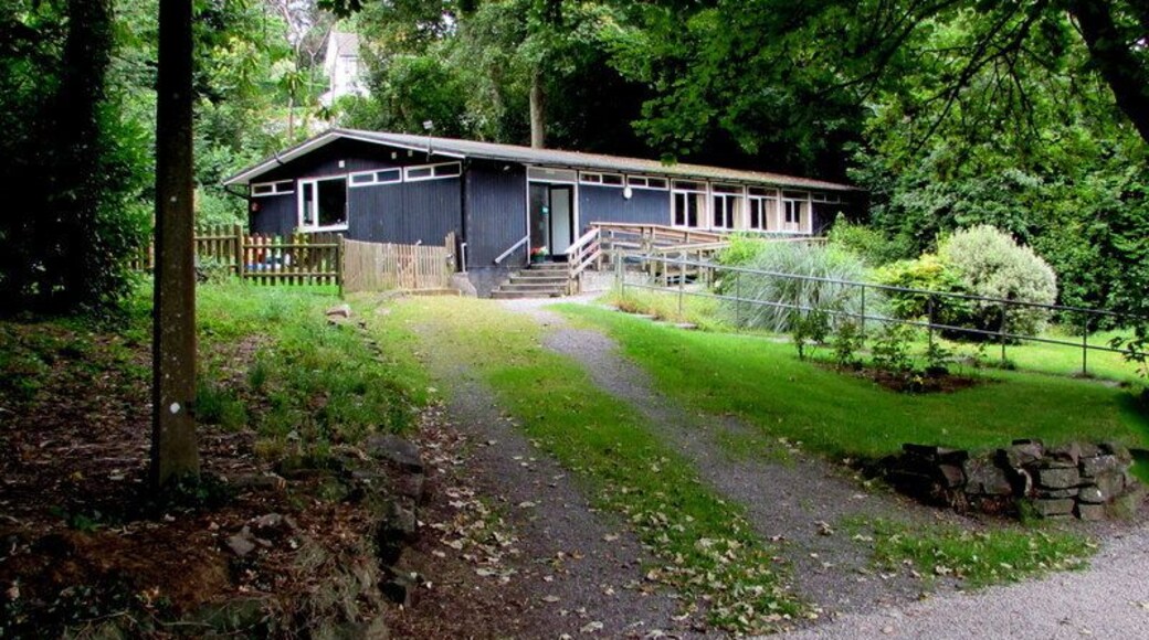 St Peter's Church Hall, Dinas Powys. Set back 15 metres from the south side of St Peter's Church. Link