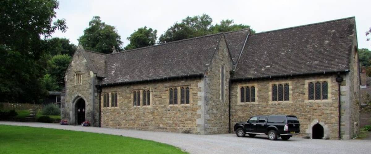 Grade II listed St Peter's Church, Dinas Powys. Viewed from the corner of Lettons Way. St Peter's Church is part of the Parish of St Andrew Major in the Church in Wales Diocese of Llandaff. The church was built in the 1930s to serve the growing community of Dinas Powys whose earlier parish church is in the nearby hamlet of St Andrew's Major. The building was Grade II listed in 2002.