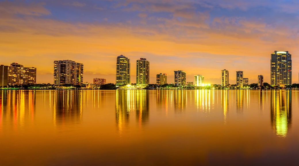 Miami, Florida Biscayne Bay Skyline Panorama