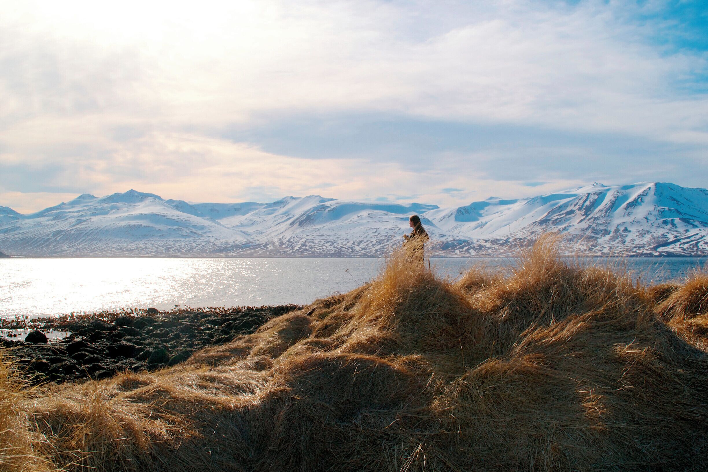 Looking out over the Fjord from Hrisey. Definitely worth the ferry price and the long wait while hitchhiking there! 