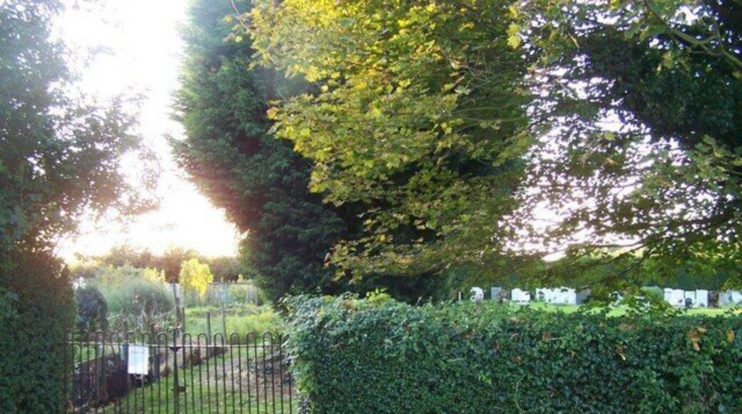Allotments and Cemetery, St Nicholas at Wade. On Shuart Lane. Old men head for either of these....