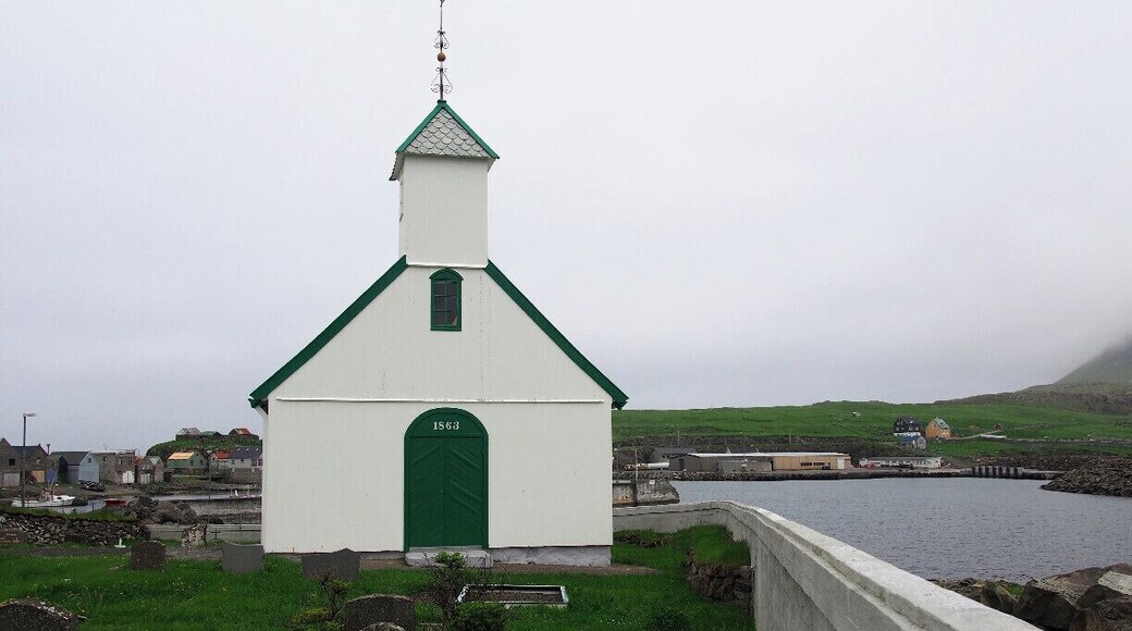 The Faroese village of Nólsoy is a mere 20-minute ferry ride from the capital city of Tórshavn. At only 20 kr each way and with several ferries sailing to and from the island each day, it makes for a great day trip. #TroverDetour