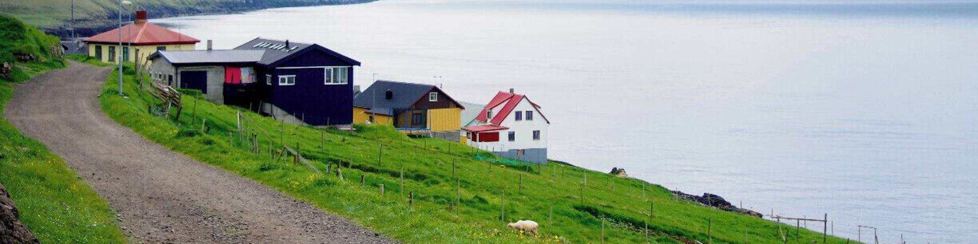 The Faroese village of Nólsoy is a mere 20-minute ferry ride from the capital city of Tórshavn. At only 20 kr each way and with several ferries sailing to and from the island each day, it makes for a great day trip. #TroverDetour