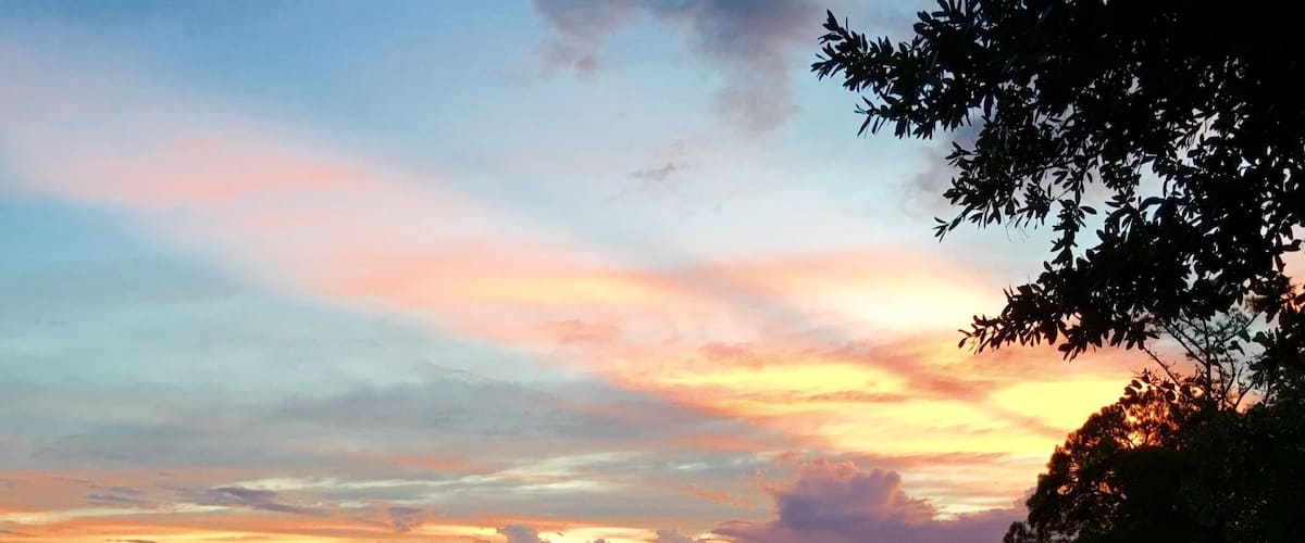 Sunset prior to Hurricane Hermine's landfall.