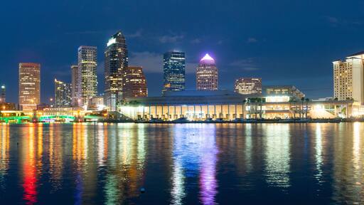 Urban Panoramic Downtwon City Skyline of Tampa Florida