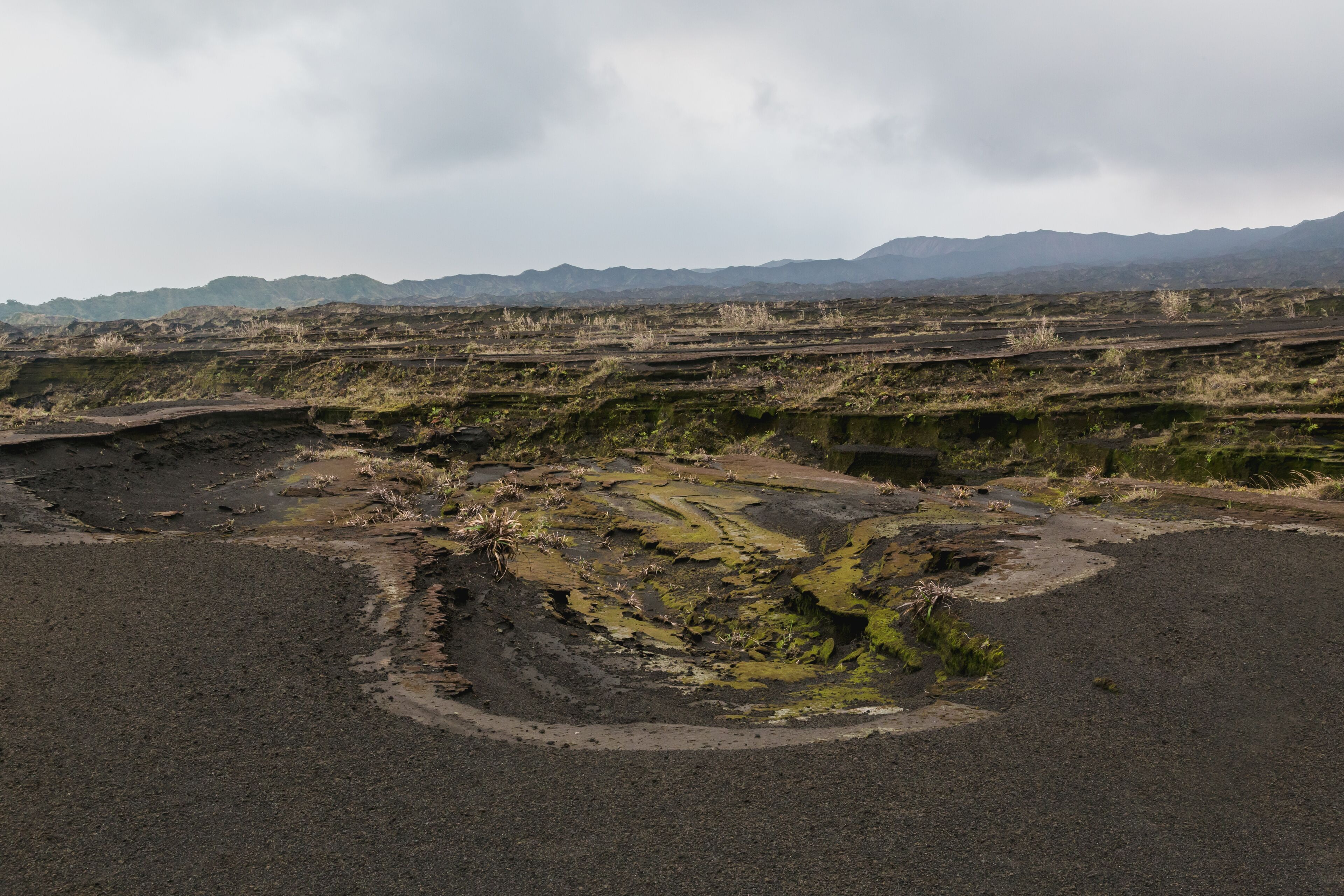 Way to crater Benbow, Ambrym island volcanic caldera, Malampa province-Vanuatu.