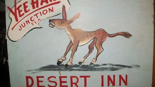 Stop in at the Desert Inn for a little bit of history, and leave your name on it's walls and ceilings.