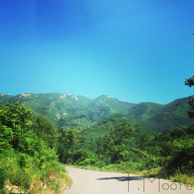 Chasing waterfalls through the lush green regional parks on a hike through the mountains