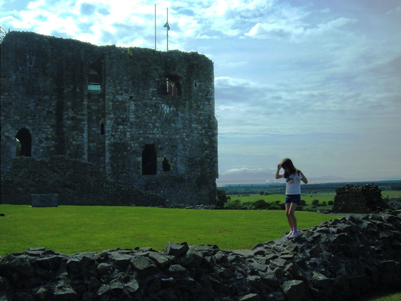 Dundonald Castle & view to Arran