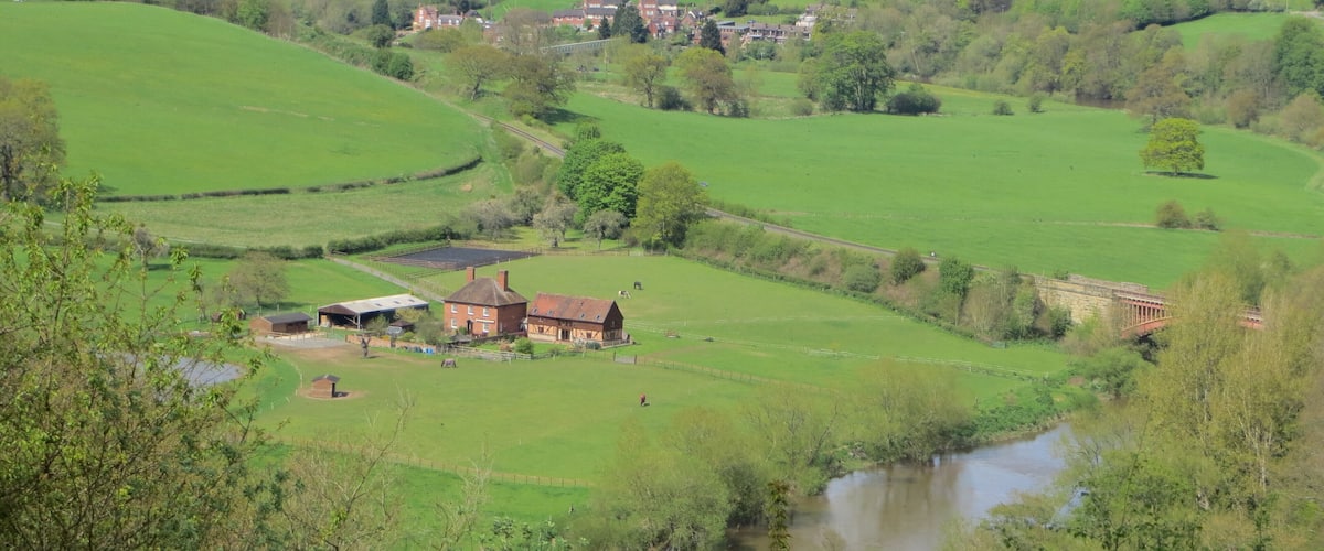 View from Hawkbatch up the Severn Valley - May 2012