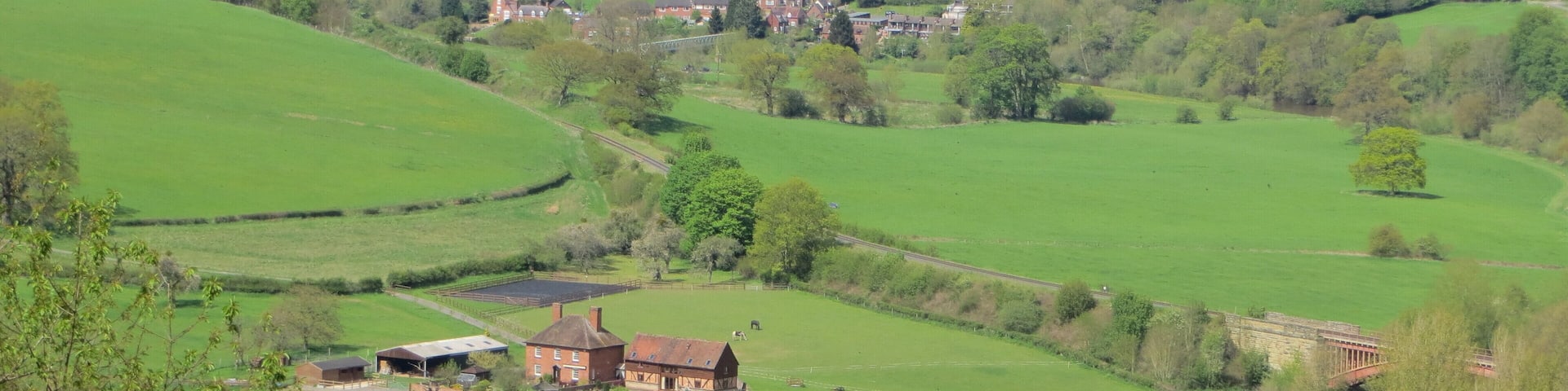 View from Hawkbatch up the Severn Valley - May 2012