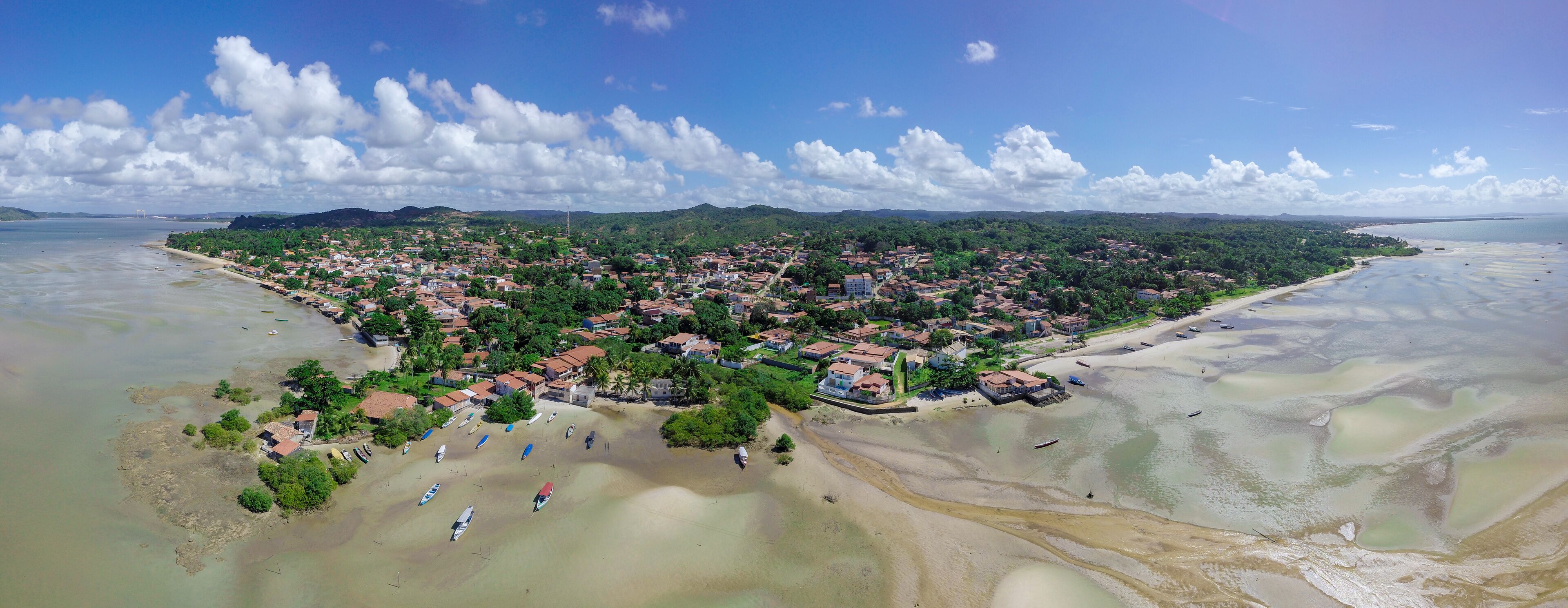 Bom Jesus dos Pobres aerial view, Saubara, Bahia, Brazil