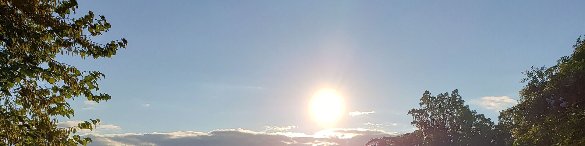 I was walking my dog when I saw this beautiful view of the sun going down. I believe it's one of the best photos I've taken. So breathtaking!