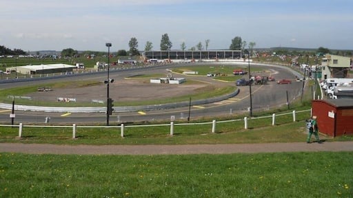 A small race track in the hills of Cannock Chase. Racing occurs a few weekends a year made up mainly of banger racing and caravan carnage. A great spectator sport and day out