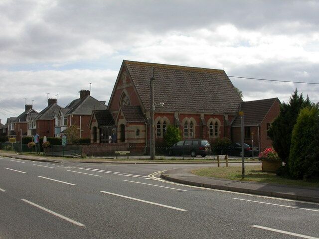 Upton Methodist Church At the junction of Dorchester and Sea View Roads; an inscription in the gable reads "Wesleyan Chapel 1865". http://www.uptonmethodistchurch.net/