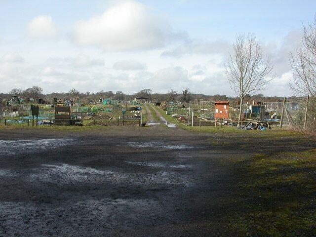Upton, allotments Off Slough Lane, maintained by the parish council.