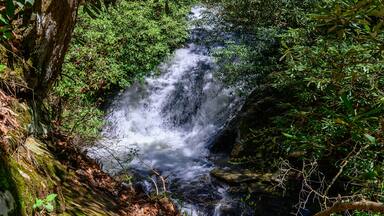 Sea Creek Falls Close Up, near Suches Georgia.
