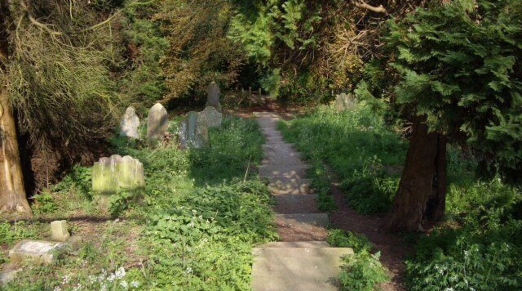 Footpath through cemetery