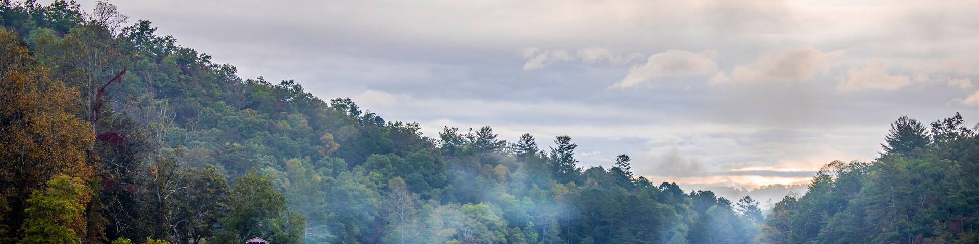 Autumn landscape in the Blue Ridge Mountains