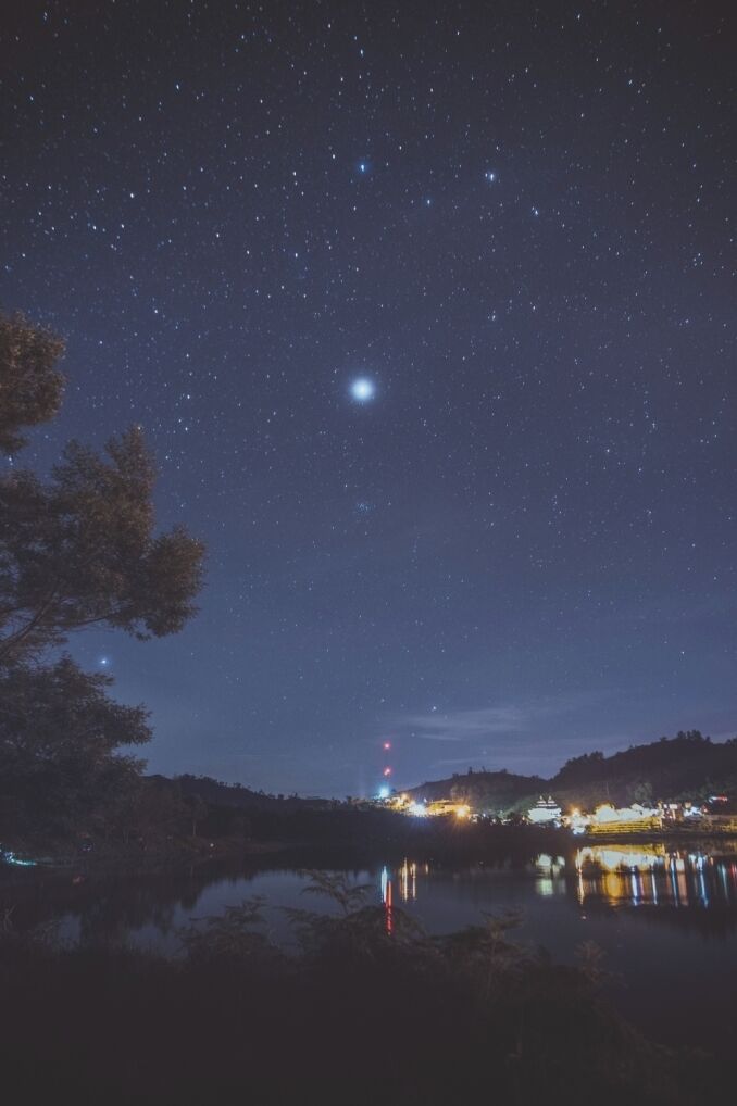 A blanket of stars to cover our souls looking for some respite.
For people like us, who are stuck for most part of the year amidst high rises and highways and who have to strive really hard to take a glimpse of the clear sky, such starry nights are no less than wonders! 

This photograph was taken at Indonesia's Gunung Sikunir, en route to Borobudur. 
Have a look at our recent blog posts while we take out some time to write a descriptive post on our adventures in Indonesia! :) 