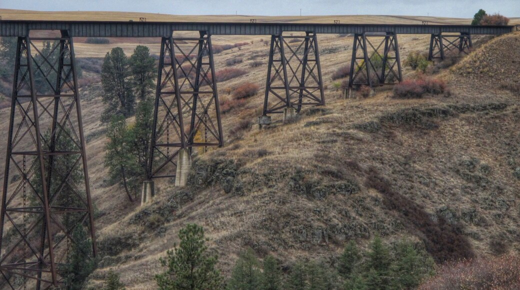 Lawyers Canyon Trestles, an impressive 85m high rail bridge