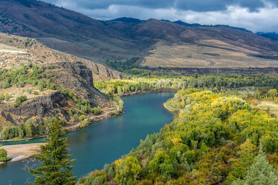South Fork of the Snake River near Swan Valley Idaho