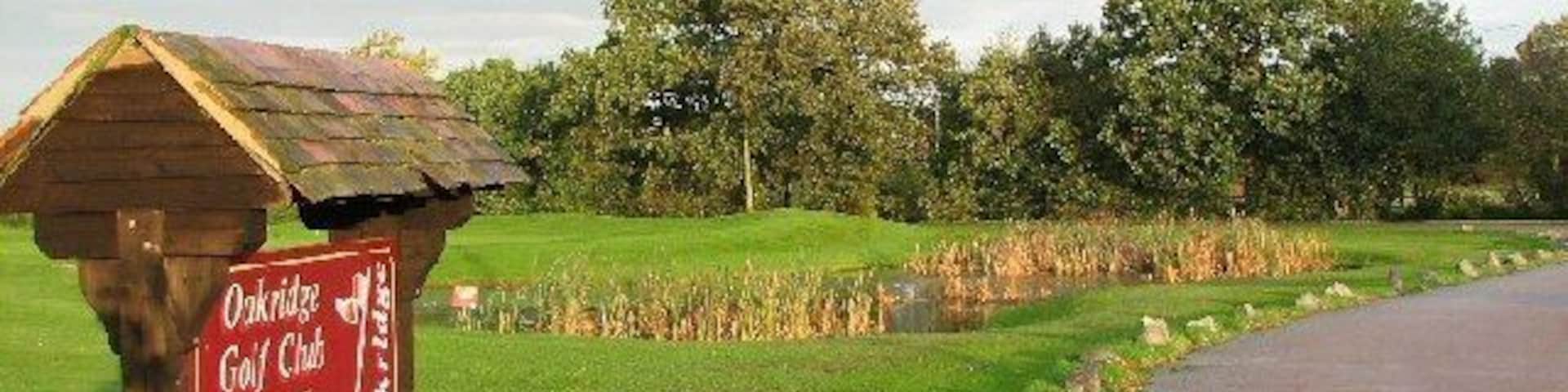 Oakridge Golf Course, Ansley. One of 5-6 golf courses within a 10-15 minute drive of Arley. Apparently this course is quite challenging for new players but we like a challenge! Contact 01676 541389 if you want to play around.