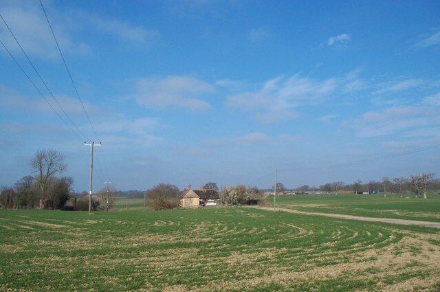 Mockford Farm. Mockford Farm, dating back to Medieval times; photo taken looking west from near Parkminster Farm, in Spring 2005