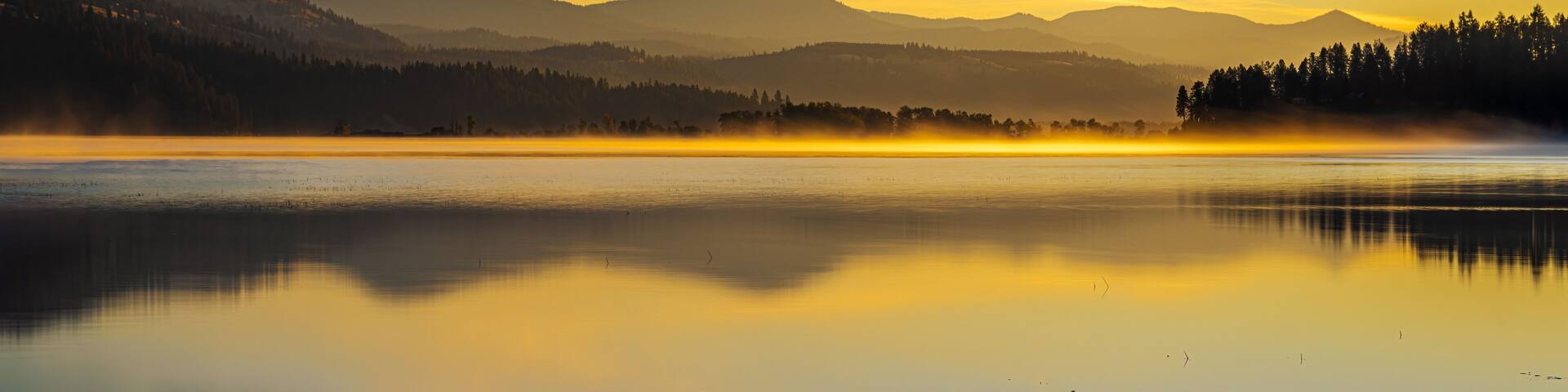 Chatcolet Lake in Early Fall in Idaho