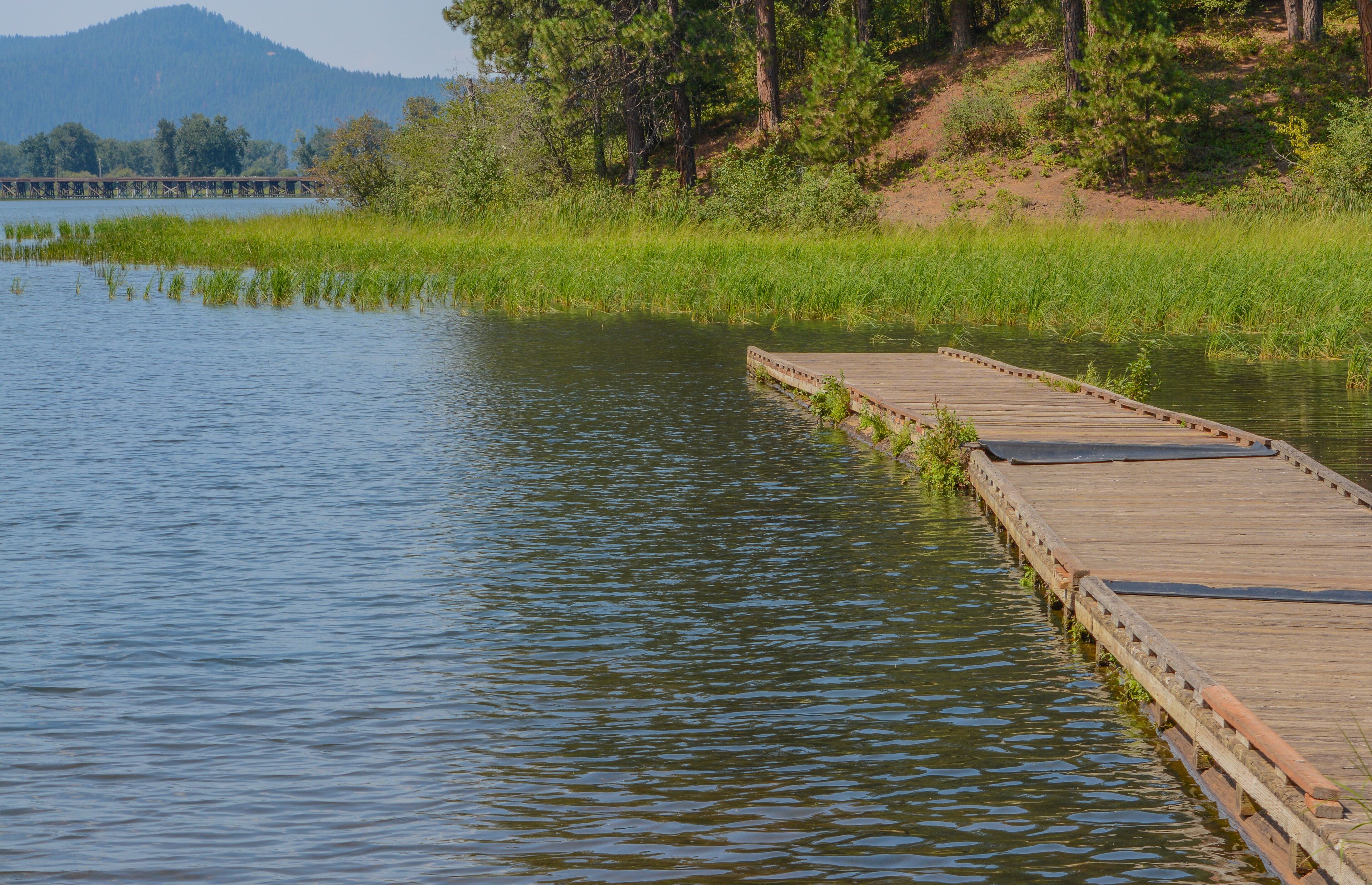 Beautiful Round Lake near Plummer in Heyburn State Park, Benewah County, Idaho