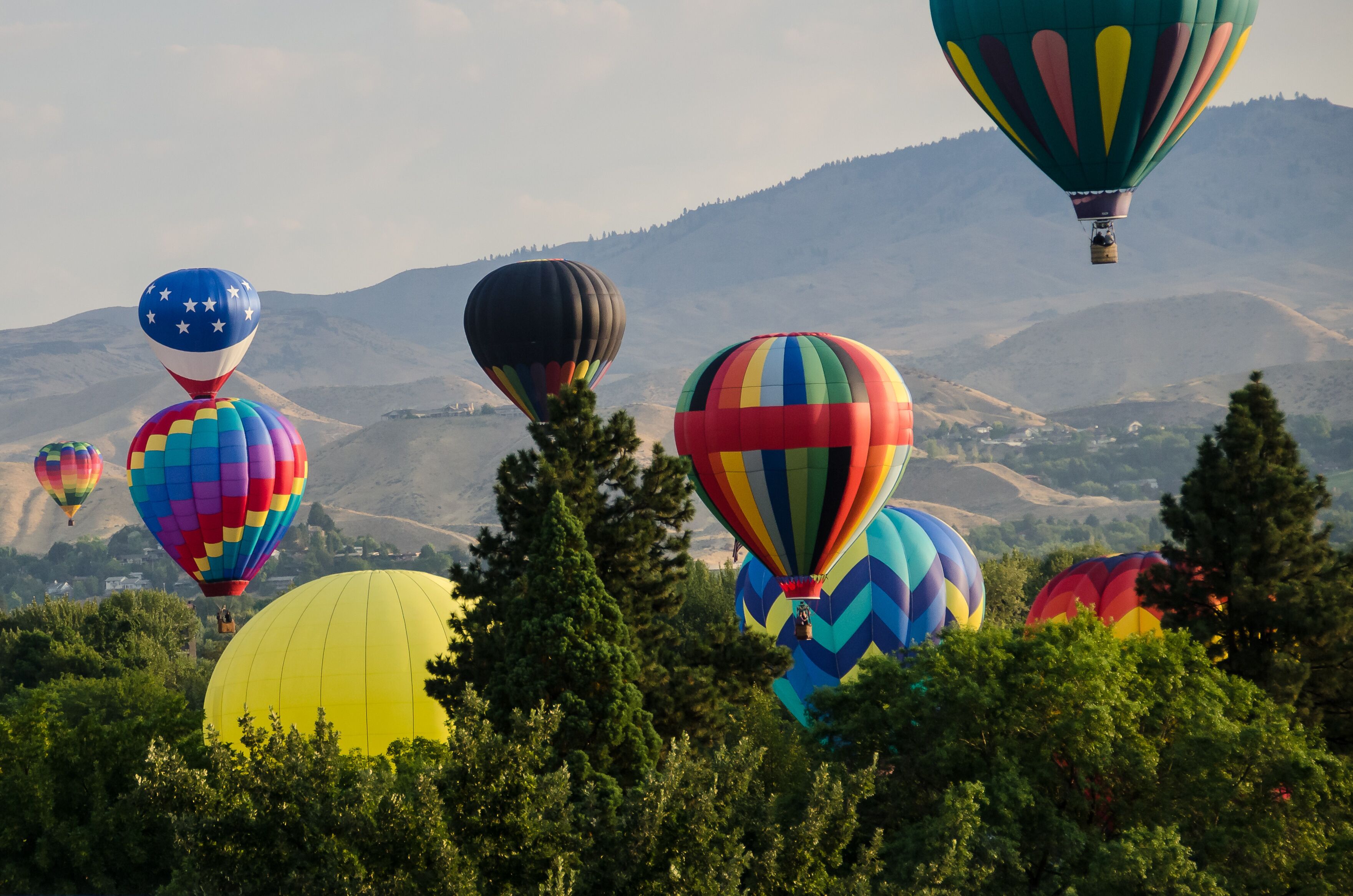 Early Morning Launch of Hot Air Balloons