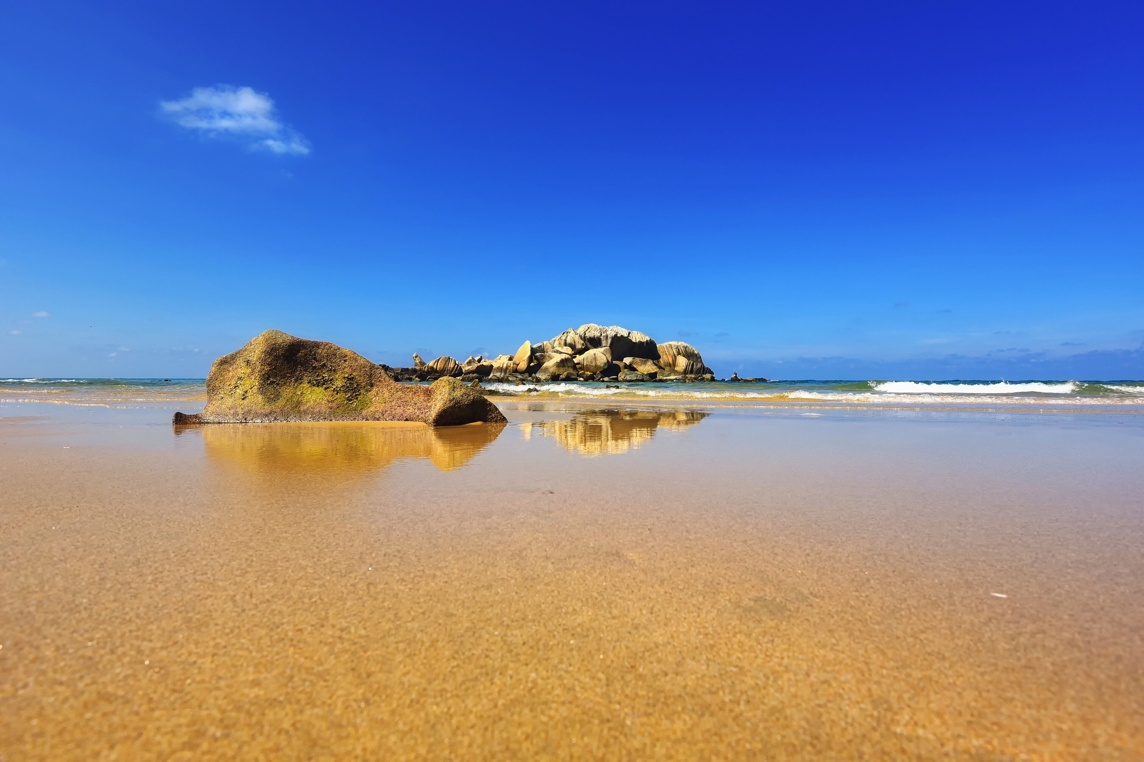 Beautiful beach in Pantai Penarik, Terengganu Malaysia