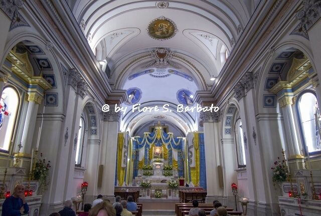 Interno della chiesa di Santa Maria di Costantinopoli a Foglianise, in provincia di Benevento