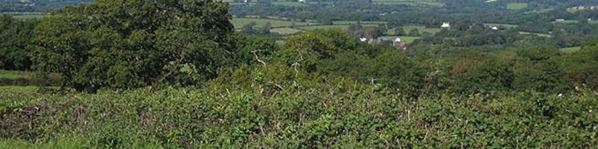 View from Preseli Services Towards the Pembrokeshire Coast National Park.