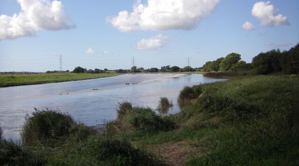 River Wyre Looking downstream at high water.