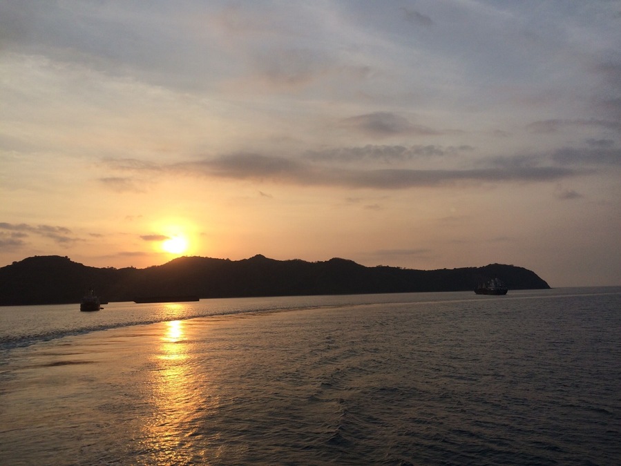 Our first view of Lombok