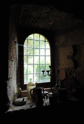 The power was out on the rainy day we visited this fantastic chateau, which just added to the atmosphere. As we waited outside in the rain a lovely old man came to chat to us (in French). He turned out to be the owner, a descendant of the powerful counts who used its crucial position on the Lot River to protect their interests.