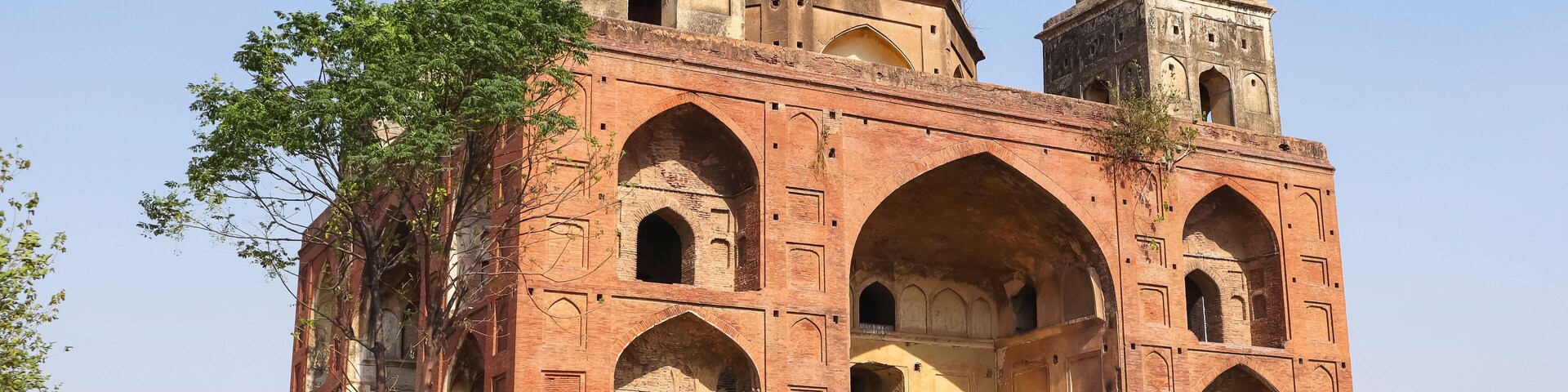 View of the Tomb of Shagird, 17th-century Mughal period architecture, Fatehgarh Sahib, Punjab, India.