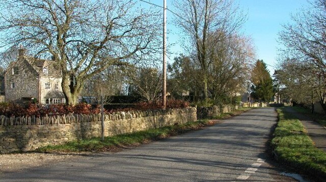 Cold Aston. Cold Aston is an appropriate name for the village as it is exposed to cold winds. The village is also known as Aston Blank.