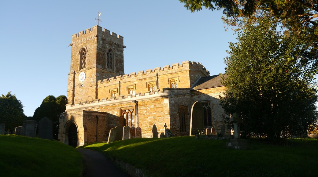 St Mary and All Saints parish church, Holcot, Northamptonshire, seen from the southeast