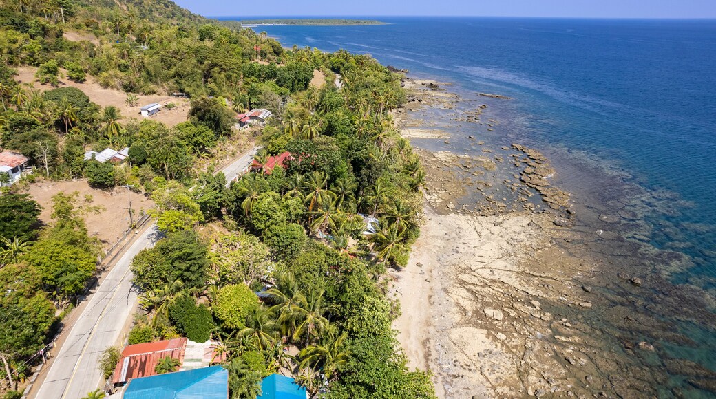 Aerial of the coast of the town of Anini-y in Antique Province.