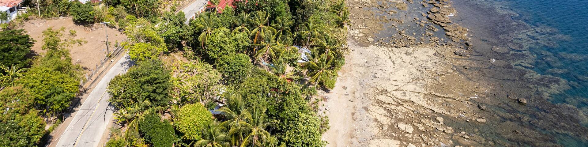 Aerial of the coast of the town of Anini-y in Antique Province.