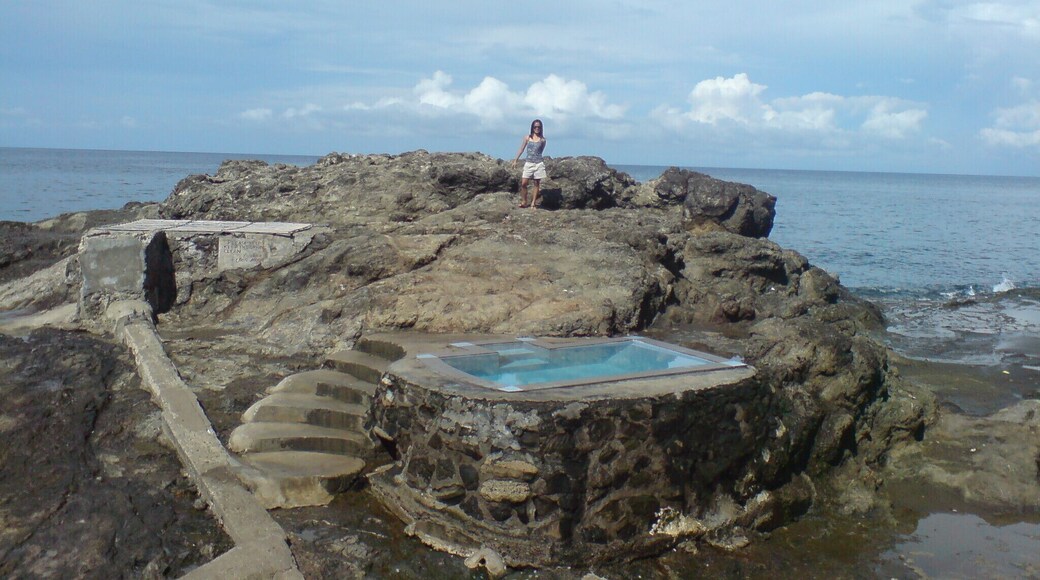 Enjoy both the beach and hot spring in this place. #beach