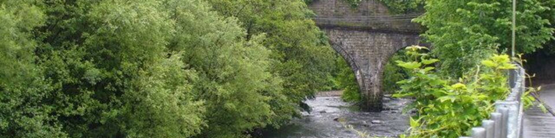 River Cynon in Abercynon This fast flowing Taff tributary flows under the railway arches to join the main river at Watersmeet.