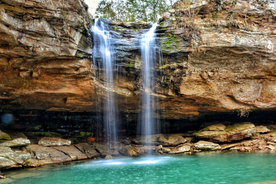 Named Ferne Clyffe waterfall on Google maps, but really named Bork Falls
Separate from trails in Ferne Clyffe State Park out off Regent Lane.