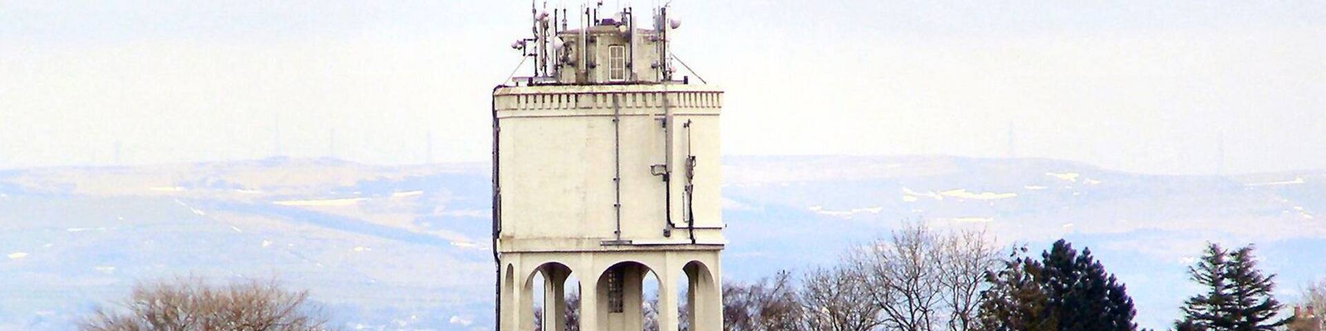 Starling Water Tower 65 foot high water tower behind houses on the northern side of Cockey Moor Road. Now adorned with mobile phone antennae http://archive.chorleycitizen.co.uk/2004/10/15/463874.html
